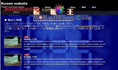 日本摄影个人网页模板