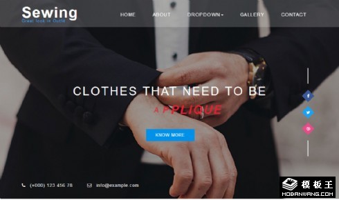 高级服饰定制响应式网页模板