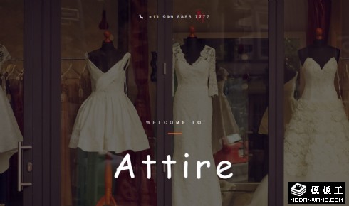 礼服设计师响应式网站模板