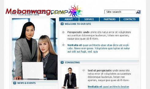 贸易公司商业网站模板