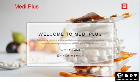 药品研究技术响应式网页模板