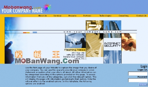 欧美商务科技公司网站模板