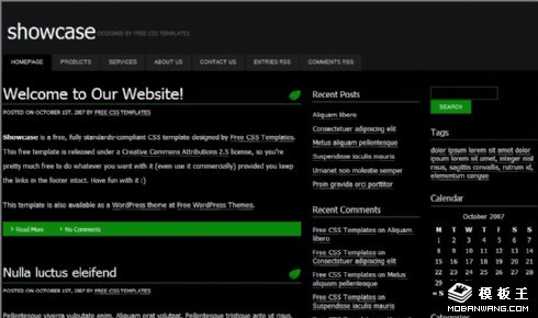 黑色希望信息BLOG网页模板
