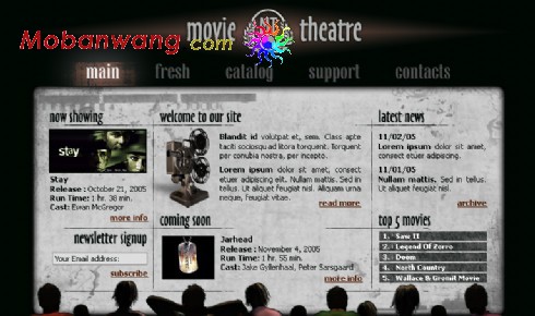 电影院网站模板