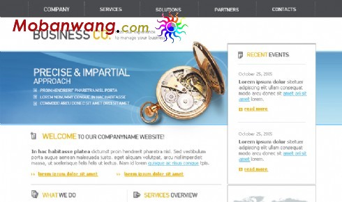 企业公司商务管理网页模板