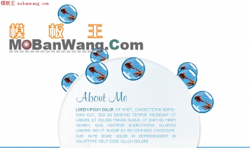 欧美个性网站模板