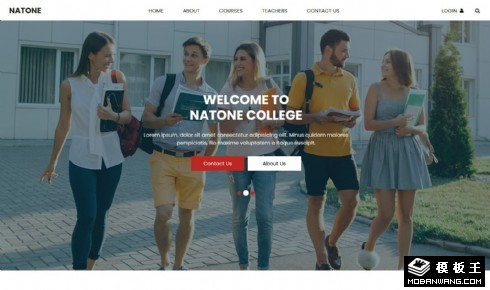 技术课程推荐响应式网页模板