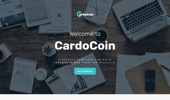 金融货币高效展示网站模板