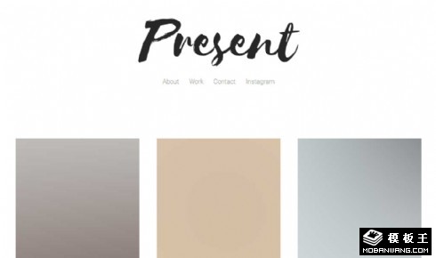 简洁图片列表响应式网站模板