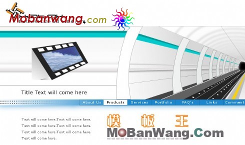 欧美导航网页模板(3)