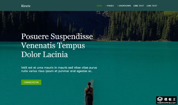 惊奇发现之旅网页模板