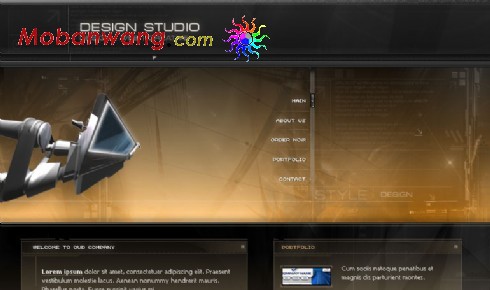 动画设计工作室网页模板