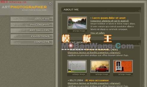 欧美风格网站模板