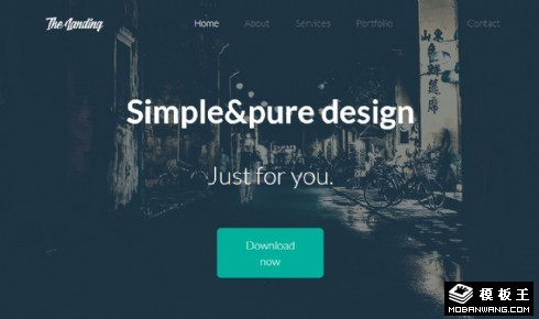 推广着陆页介绍响应式网页模板