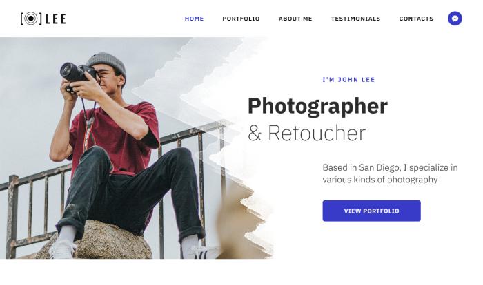 光影筑梦摄影工坊着陆页模板