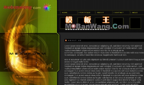 欧美个人创意模板