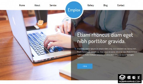 小型工作室展示组合响应式网页模板