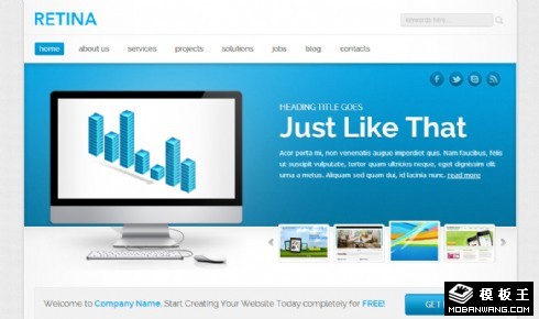 UI视觉设计网页模板