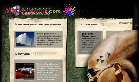 变异设计工作室网页模板