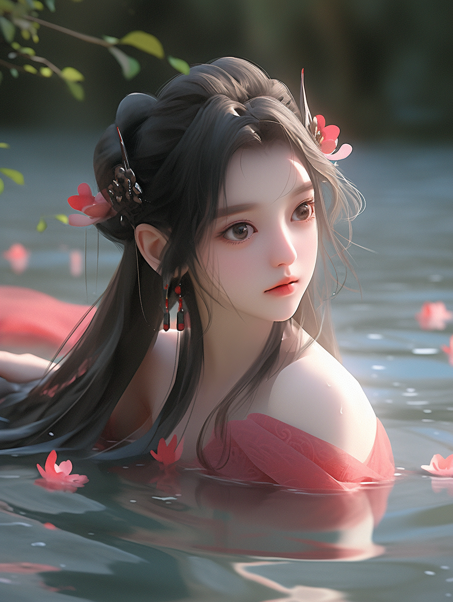 AI生成国风美人图片免费下载