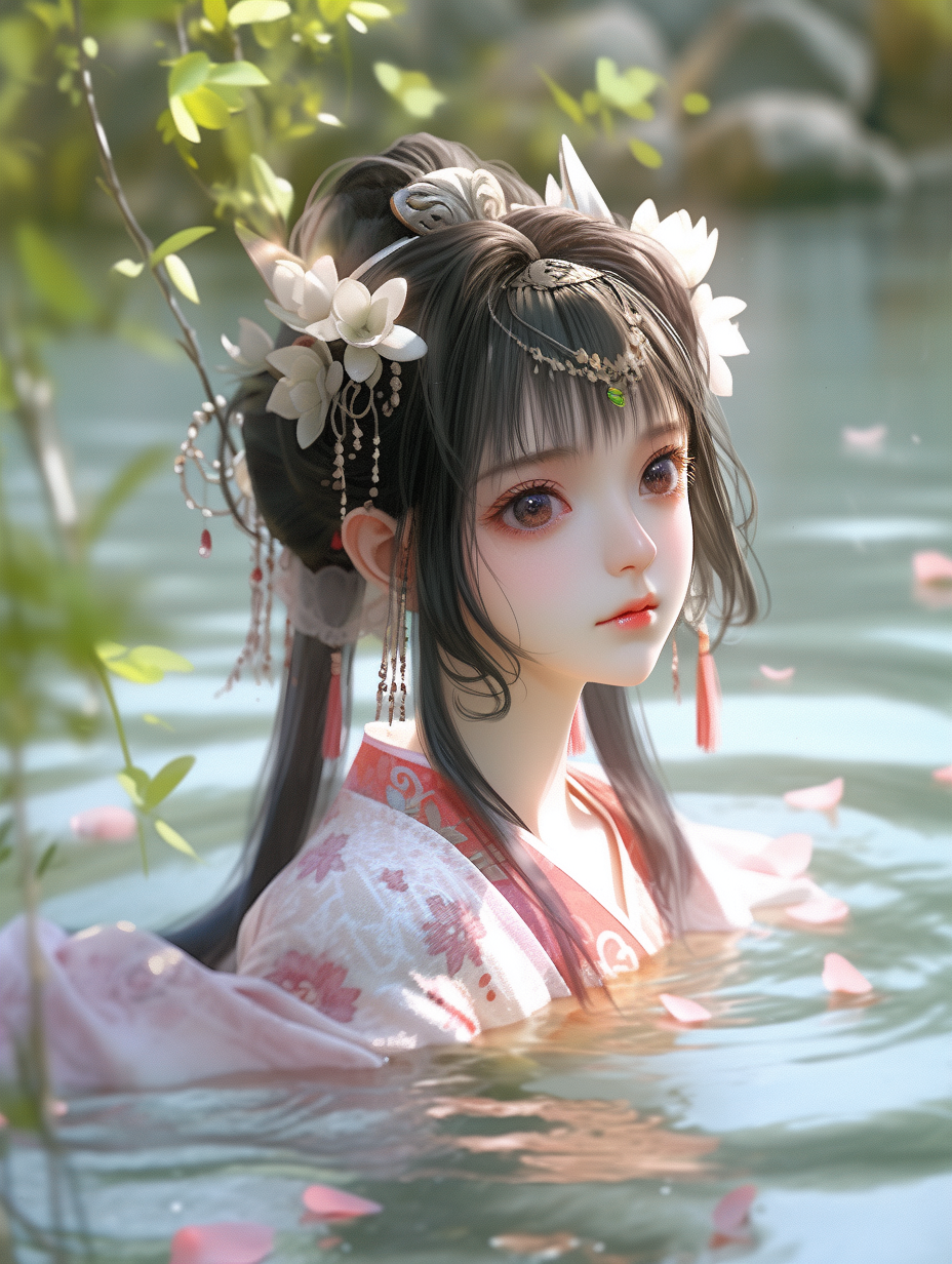 AI生成国风美人图片免费下载