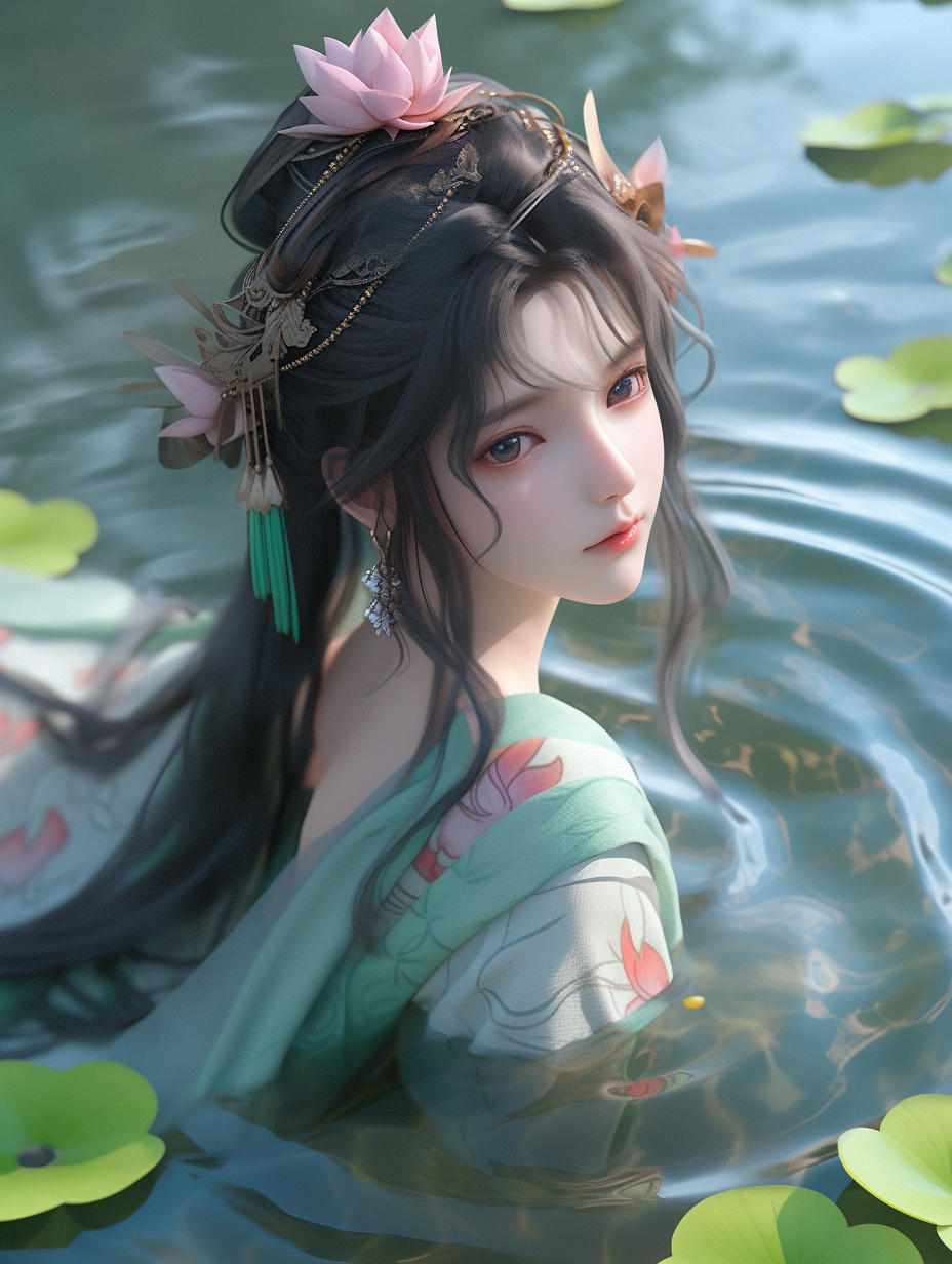 AI生成国风美人图片免费下载