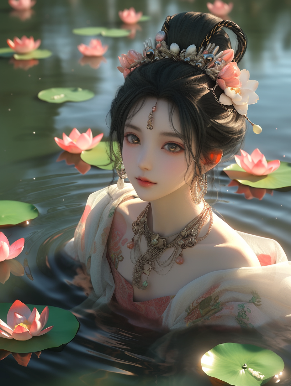 3d国风美人图片免费下载