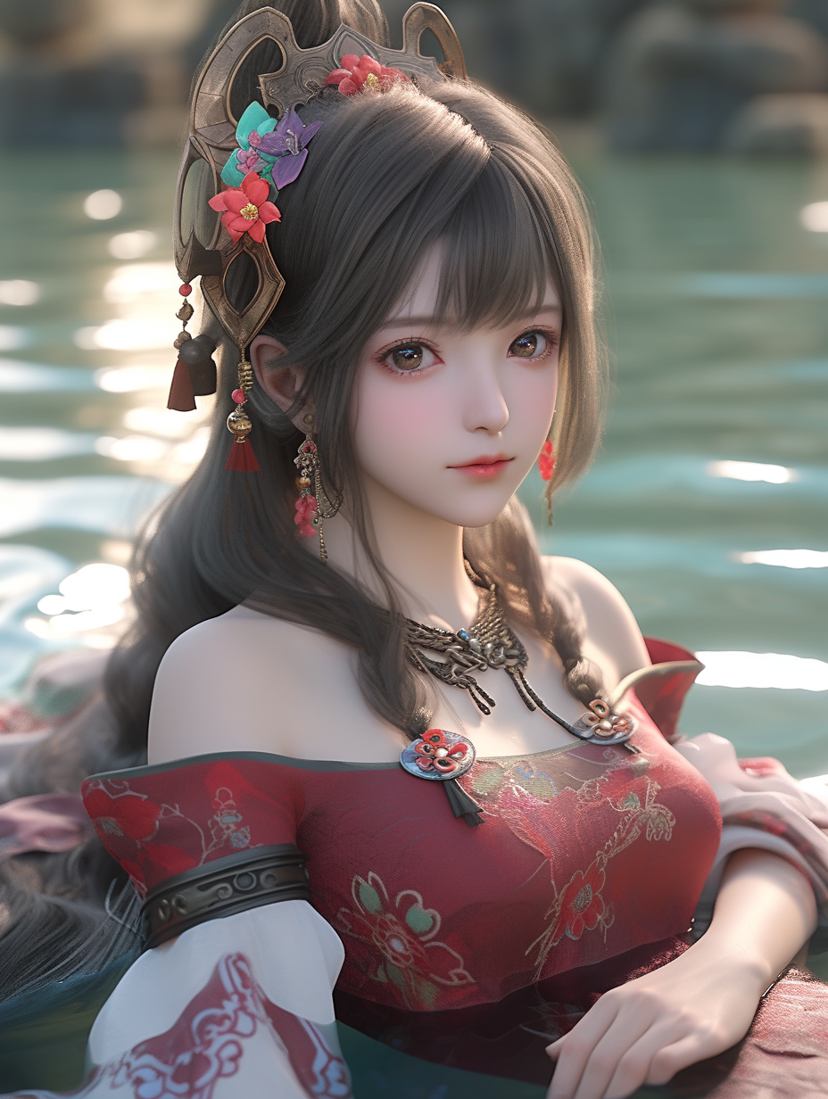 3d国风美人图片免费下载