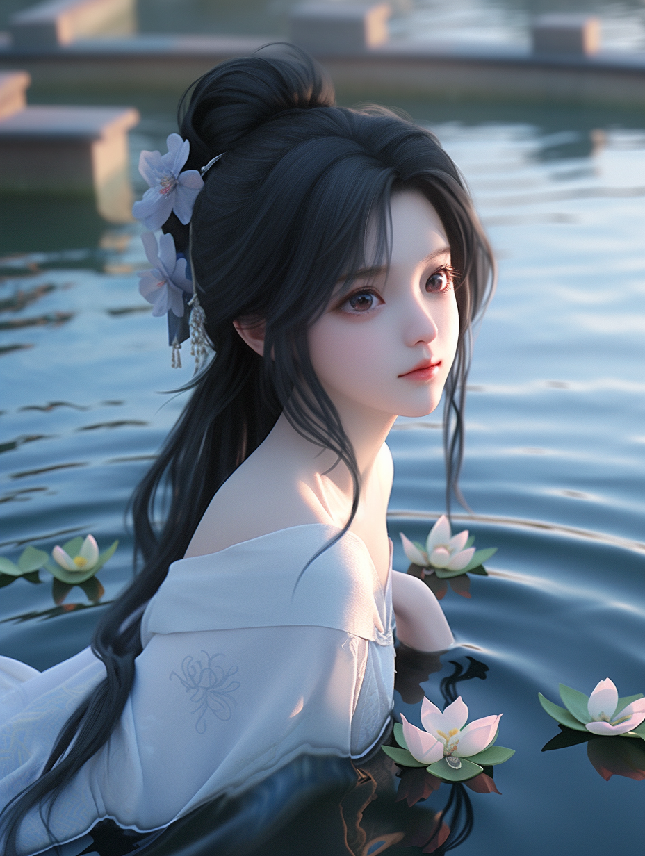 3d国风美人图片免费下载