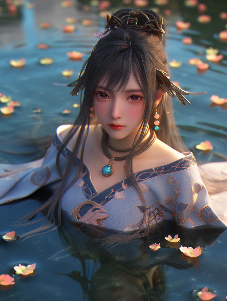 3d国风美人图片免费下载