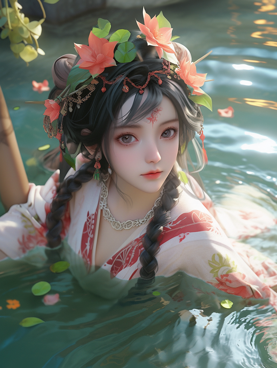 AI生成国风美人图片免费下载