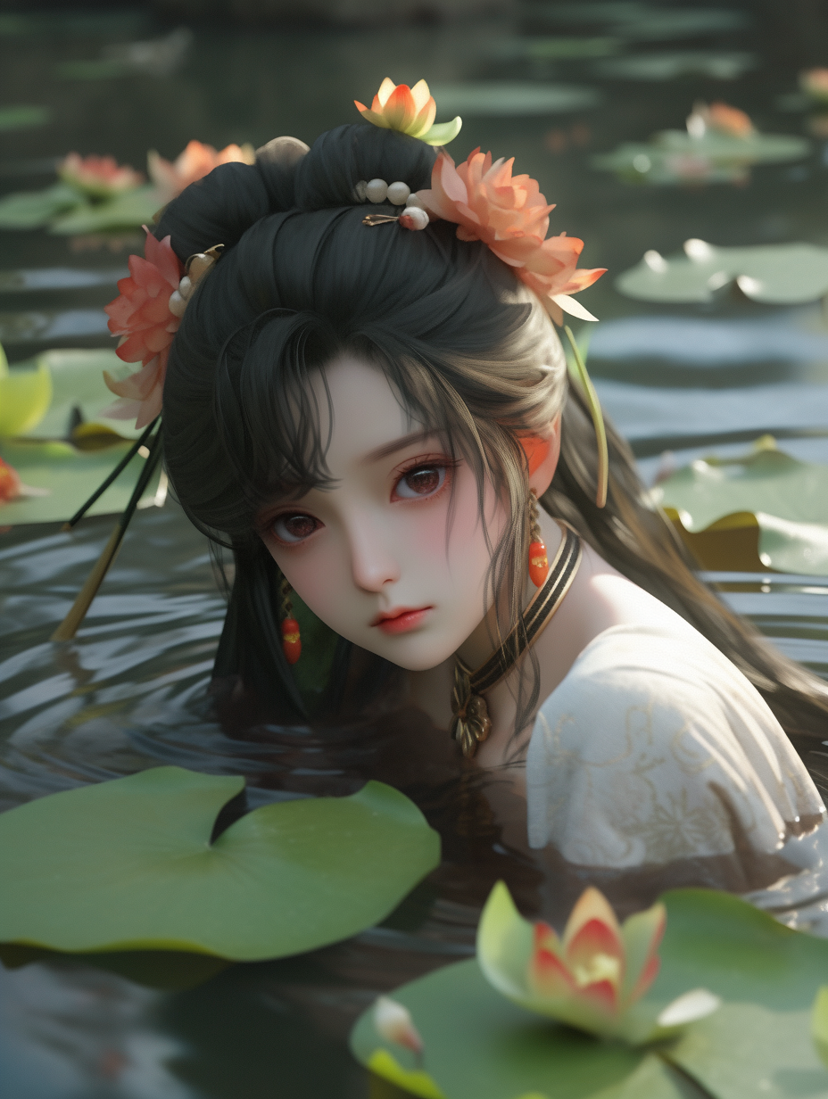 3d国风美人图片免费下载