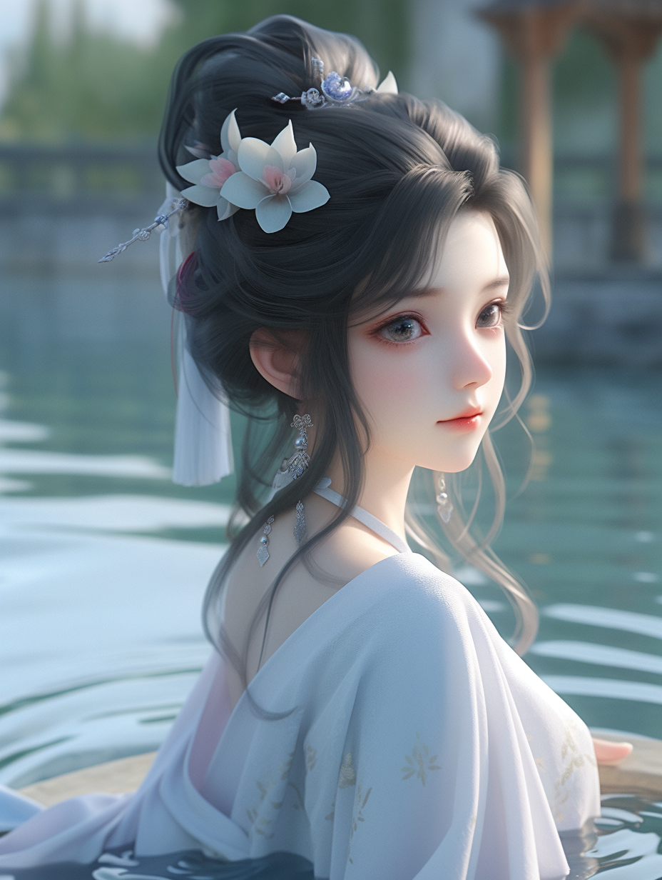 AI生成国风美人图片免费下载