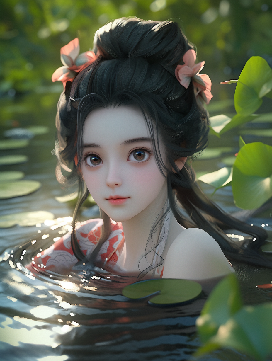 AI生成国风美人图片免费下载