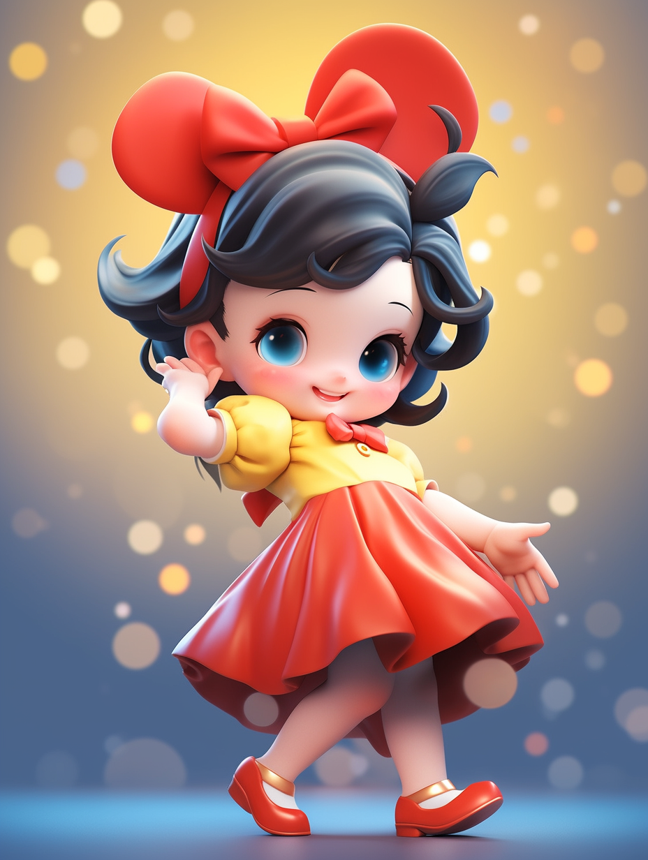 AI生成迪士尼风格小女孩图片免费下载
