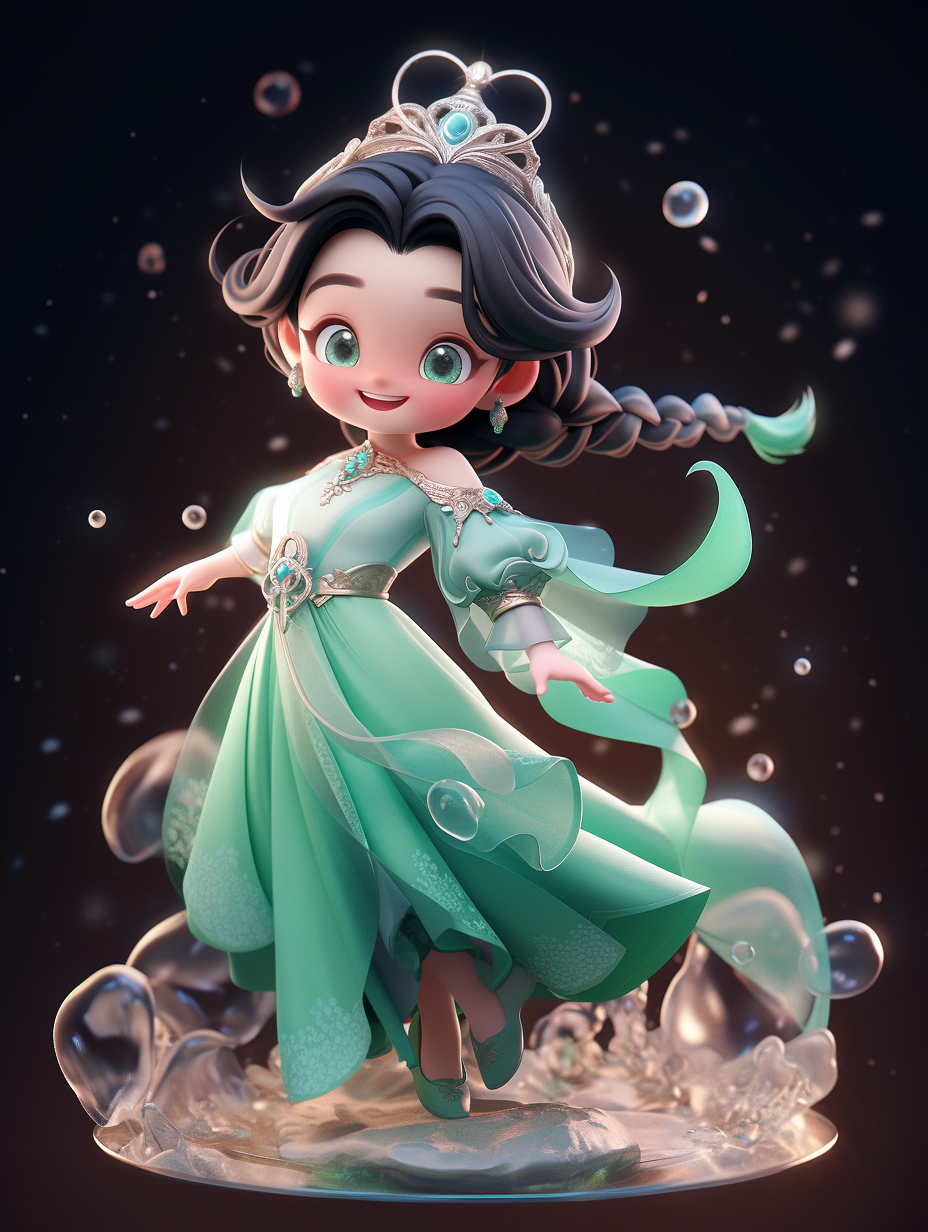 3d迪士尼风格小女孩图片免费下载