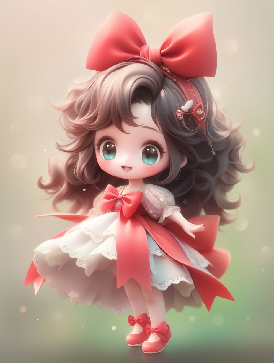 AI绘画古迪士尼风格小女孩图片