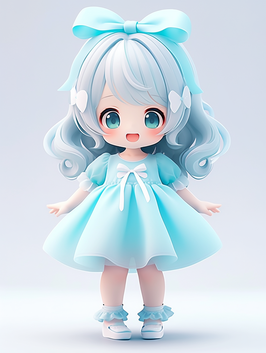 AI绘画古迪士尼风格小女孩图片