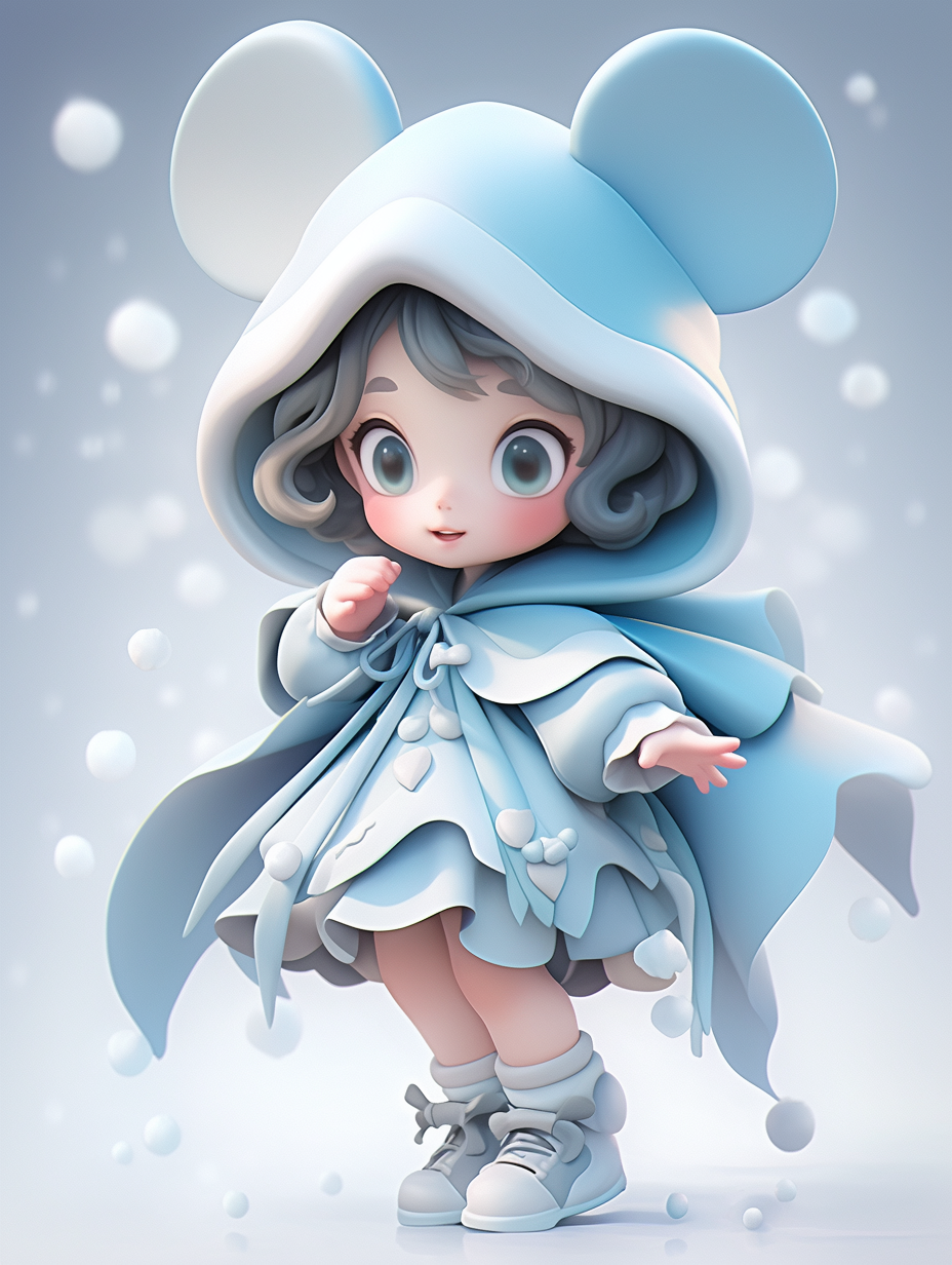 AI生成迪士尼风格小女孩图片免费下载