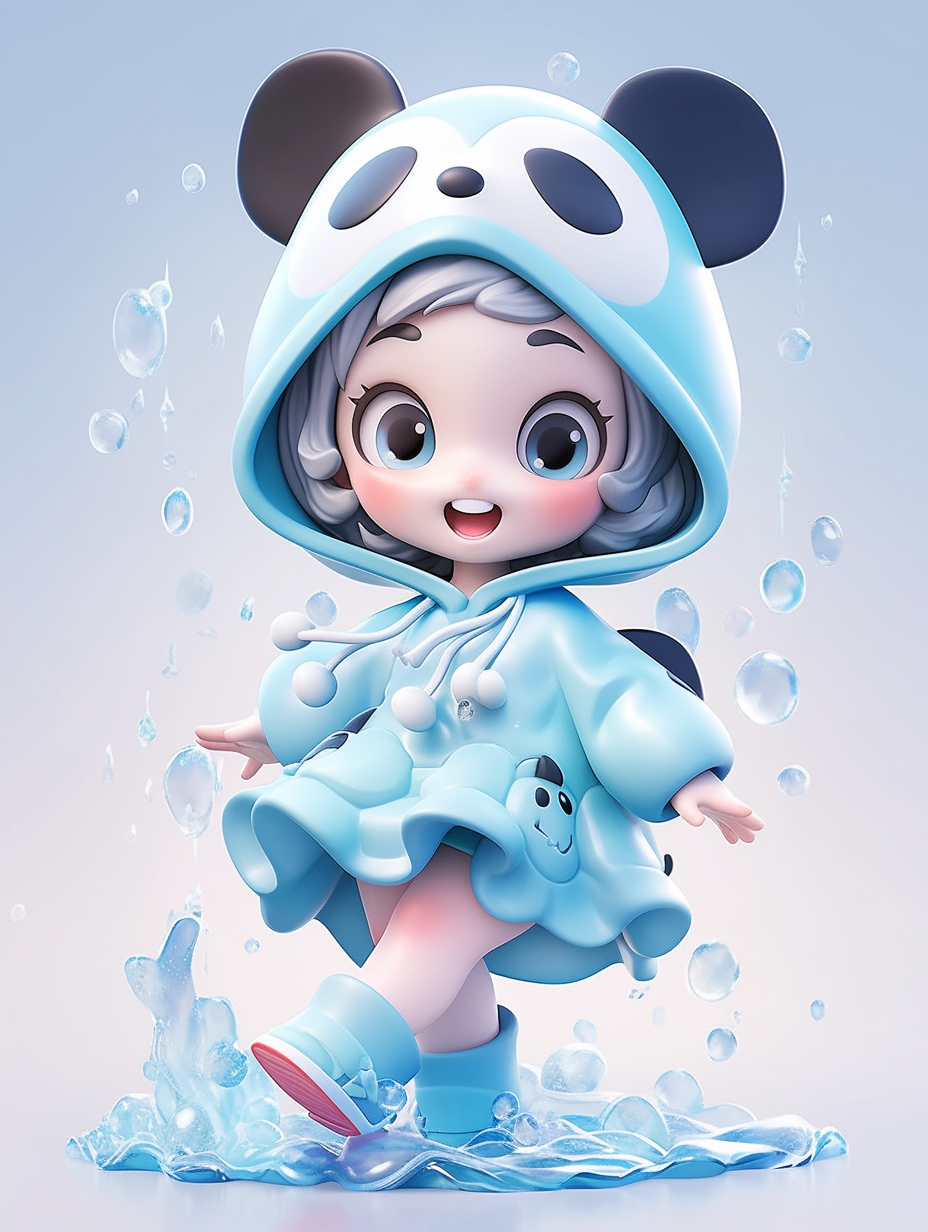 3D可爱迪士尼风格小女孩图片免费下载