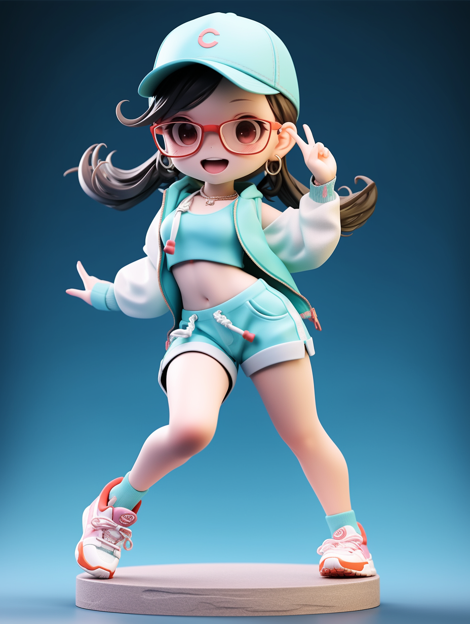 3d迪士尼风格小女孩图片免费下载