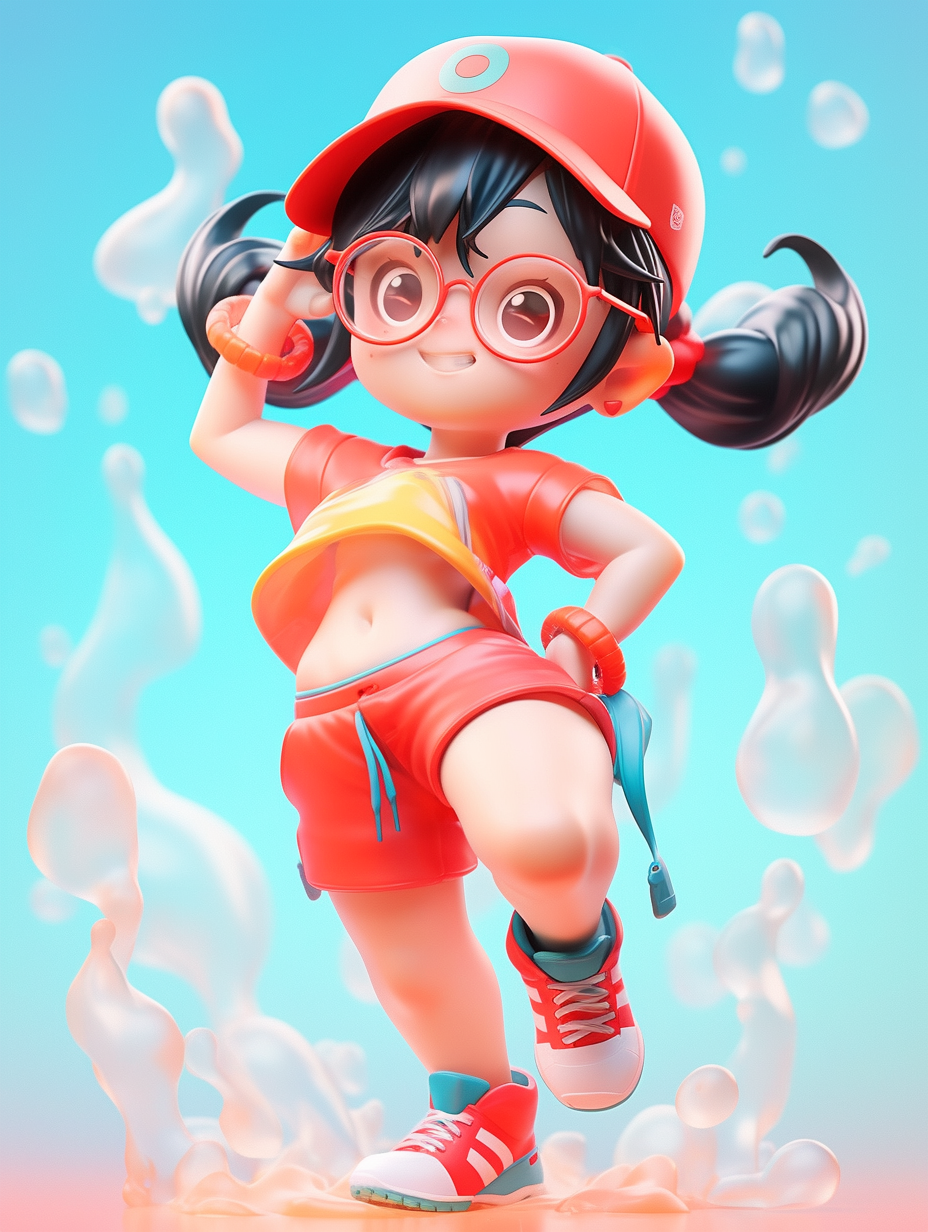 AI生成迪士尼风格小女孩图片免费下载