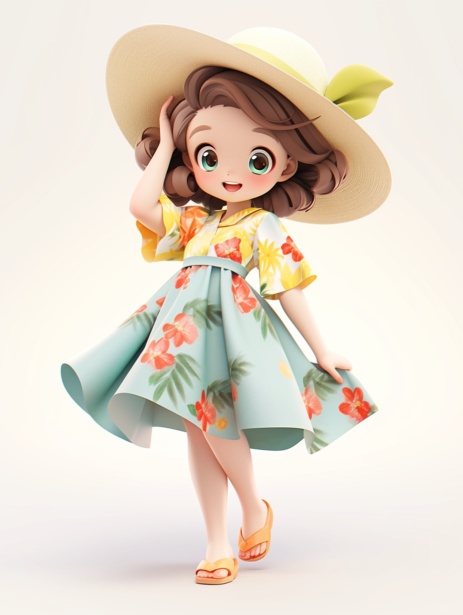 迪士尼风格小女孩手机壁纸图片下载