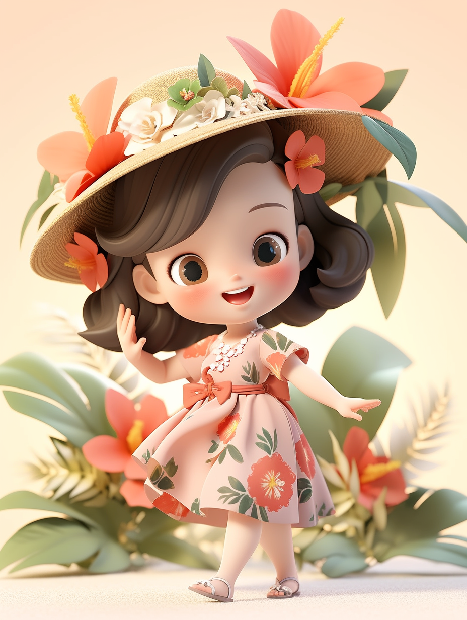 迪士尼风格小女孩手机壁纸图片下载