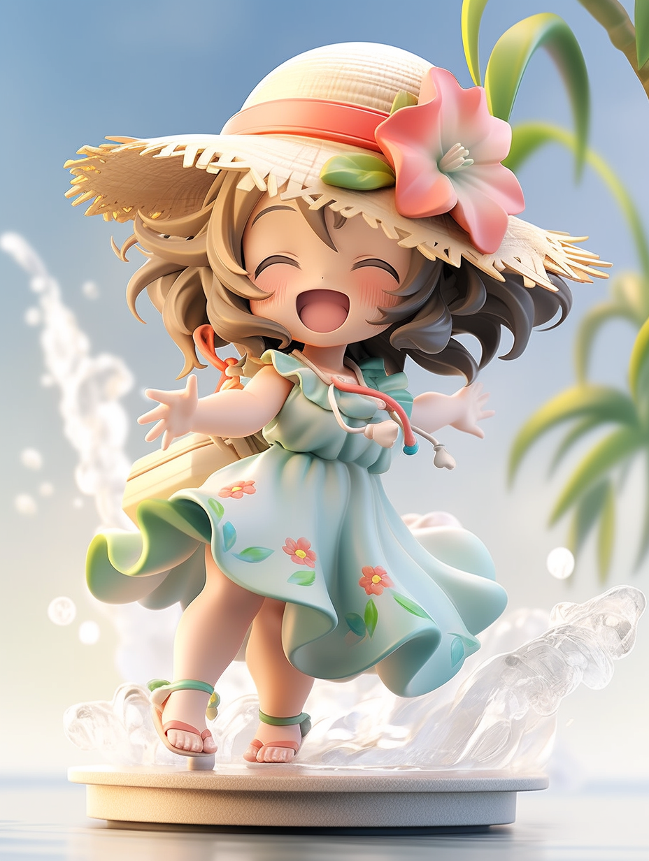 AI绘画古迪士尼风格小女孩图片