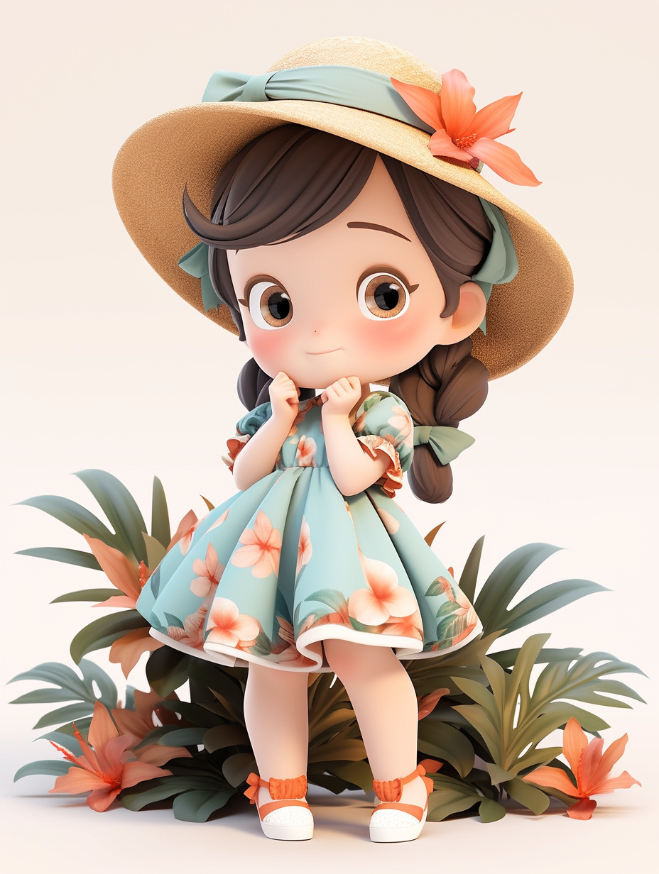 迪士尼风格小女孩图片免费下载