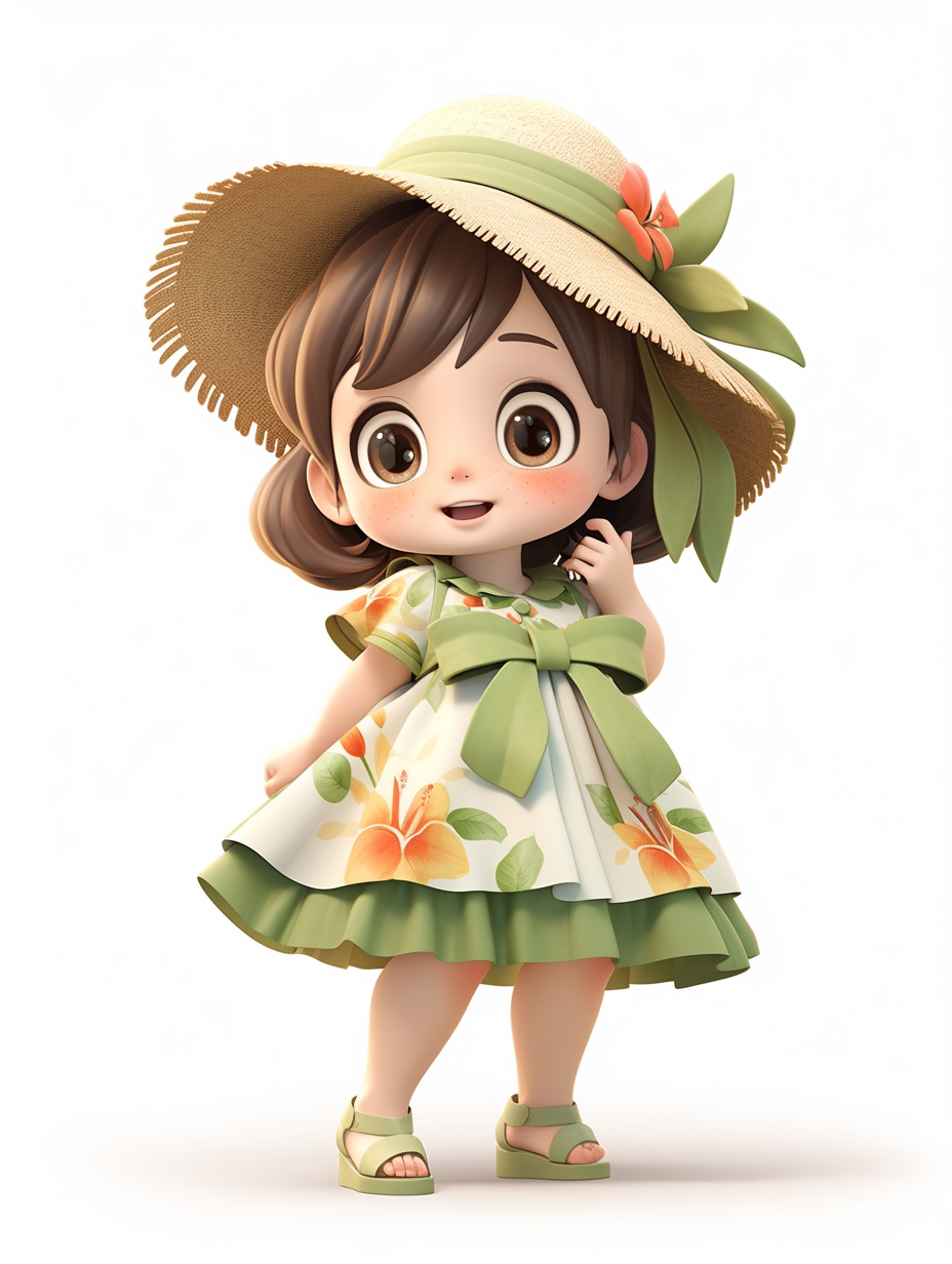 AI生成迪士尼风格小女孩图片免费下载