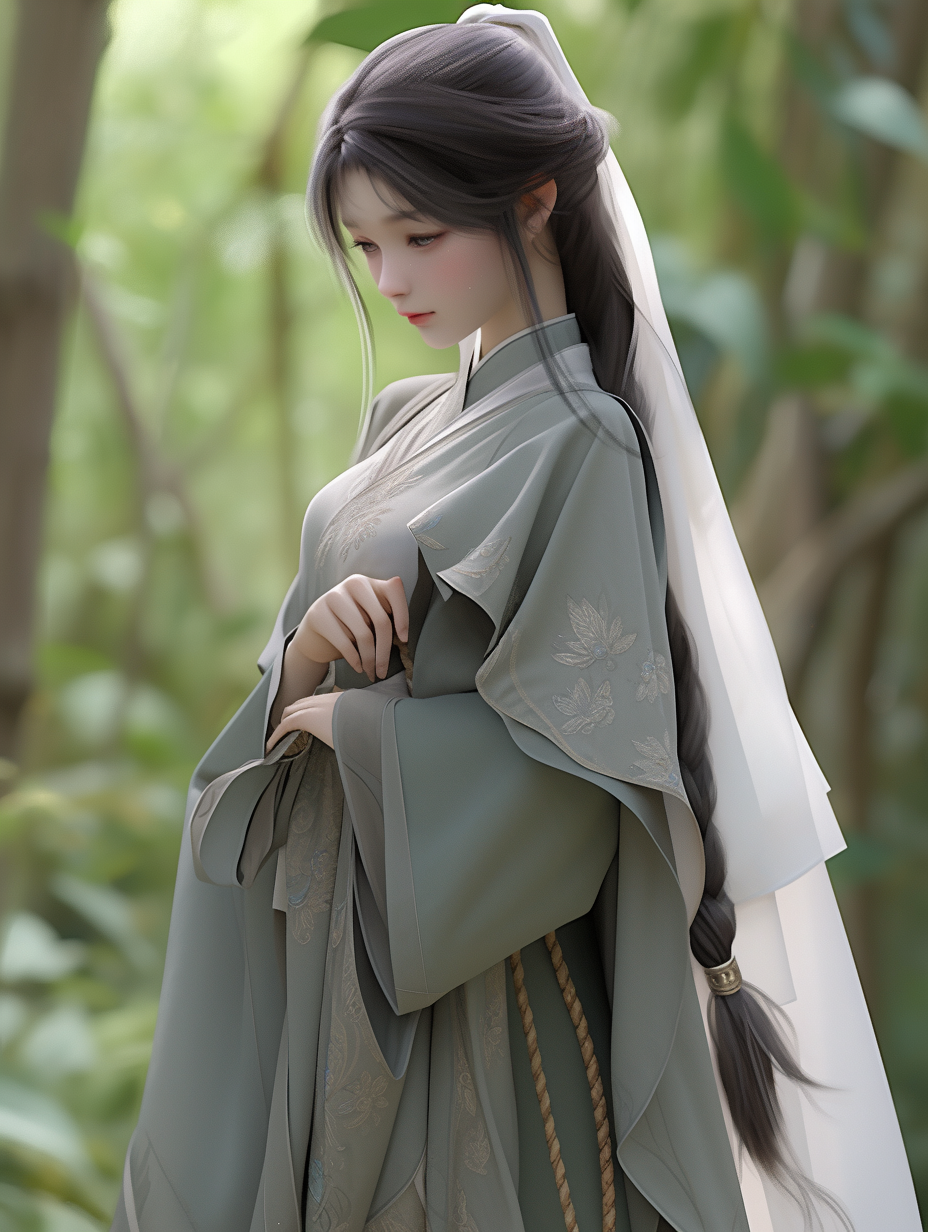 汉服女孩手机壁纸图片下载