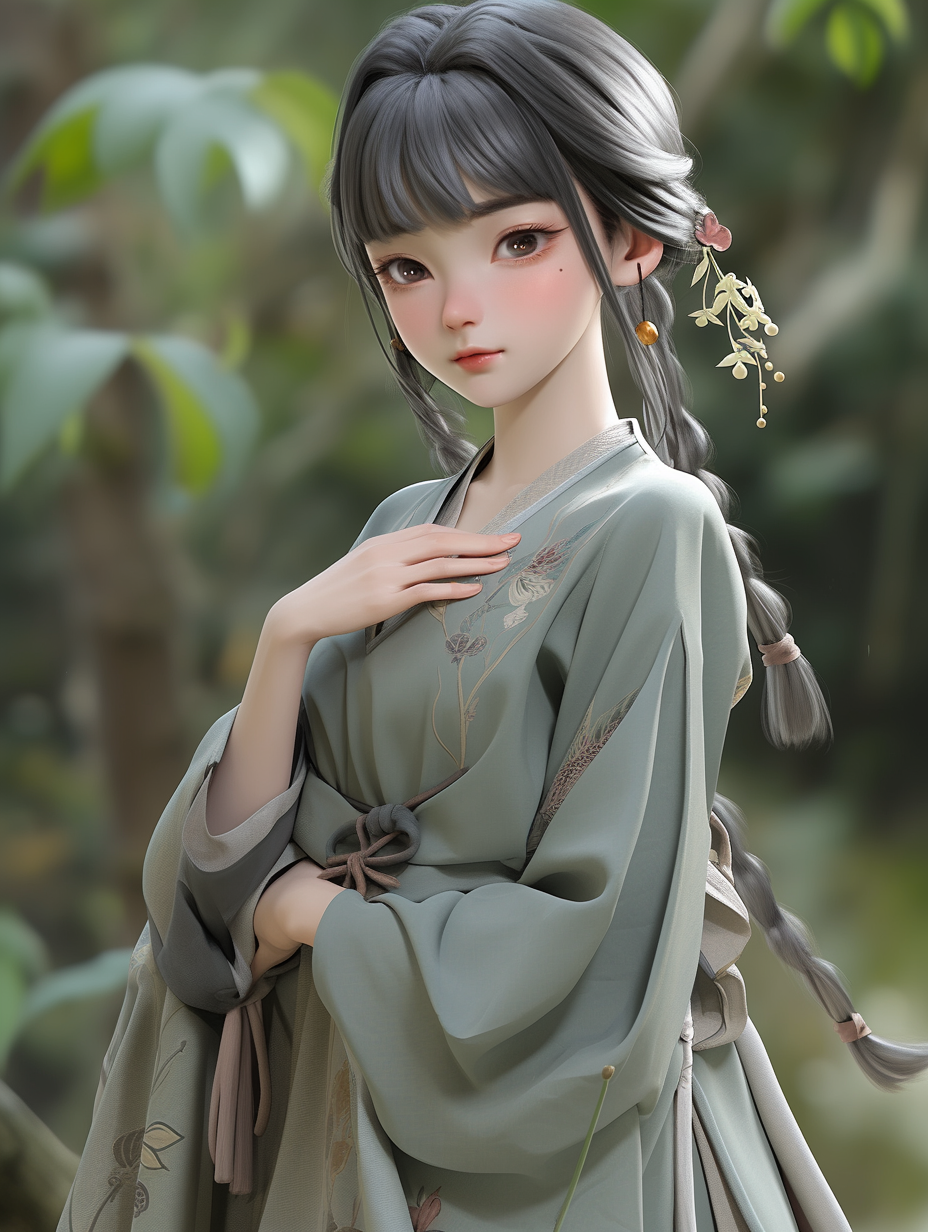 AI绘画古风美人图片