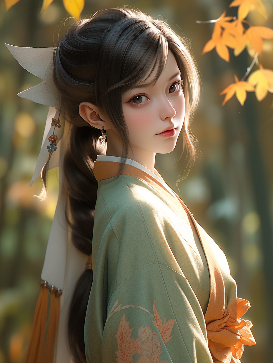 AI生成汉服女孩图片免费下载